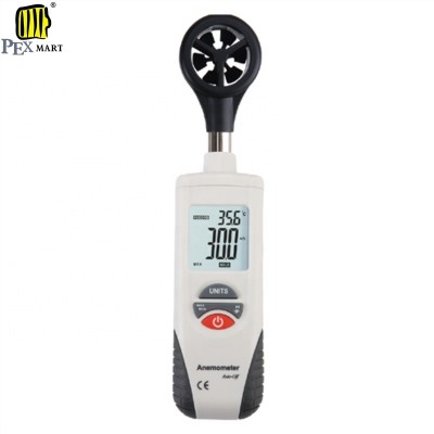 Digital Wind Speed Meter Anemometer Hand-held Air Velocity Temperature Gauge Thermometer Air Wind 0.4-30M/s